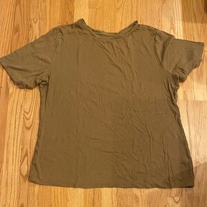 Nine West Khaki Short Sleeve Women's Tee